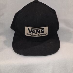 Vans Black and White Logo Cap